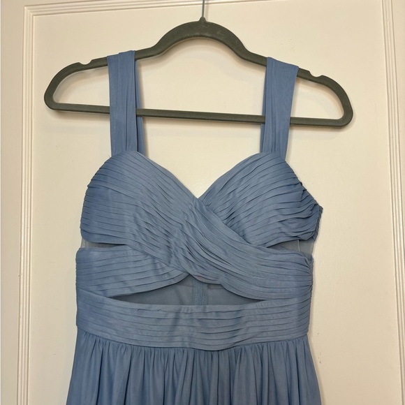 Birdy Grey Elsye Blue Mesh Bridesmaid Dress - Picture 6 of 7